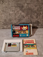 SNES Super Nintendo Cannon Fodder mit OVP und Anleitung EUR - T-Retro-Games 
