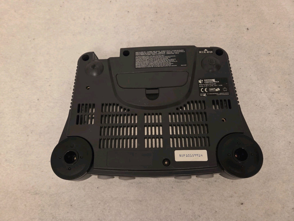 N64 Nintendo 64 Konsole Console mit Controller + Kabeln PAL Schwarz Black