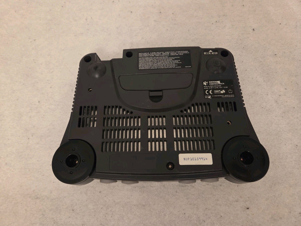 N64 Nintendo 64 Konsole Console mit Controller + Kabeln PAL Schwarz Black
