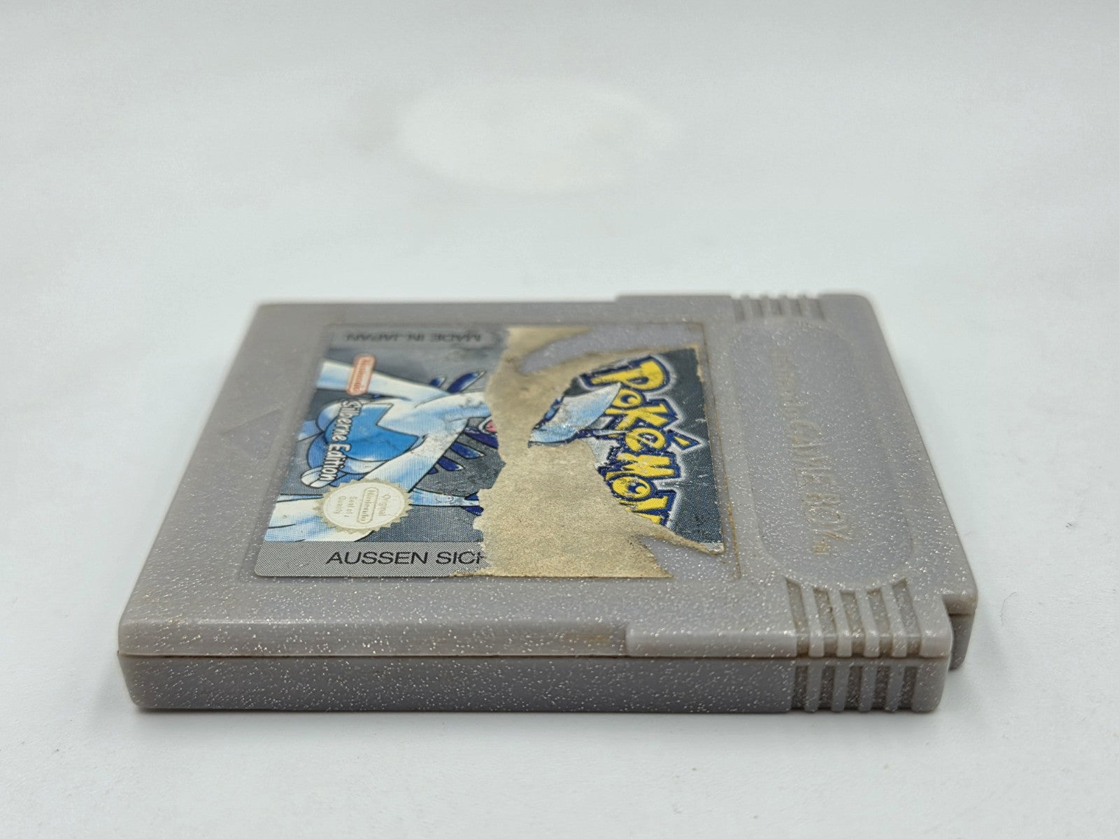 Nintendo Game Boy Color Spiel Pokemon Silberne Edition NOE Modul Speichert 