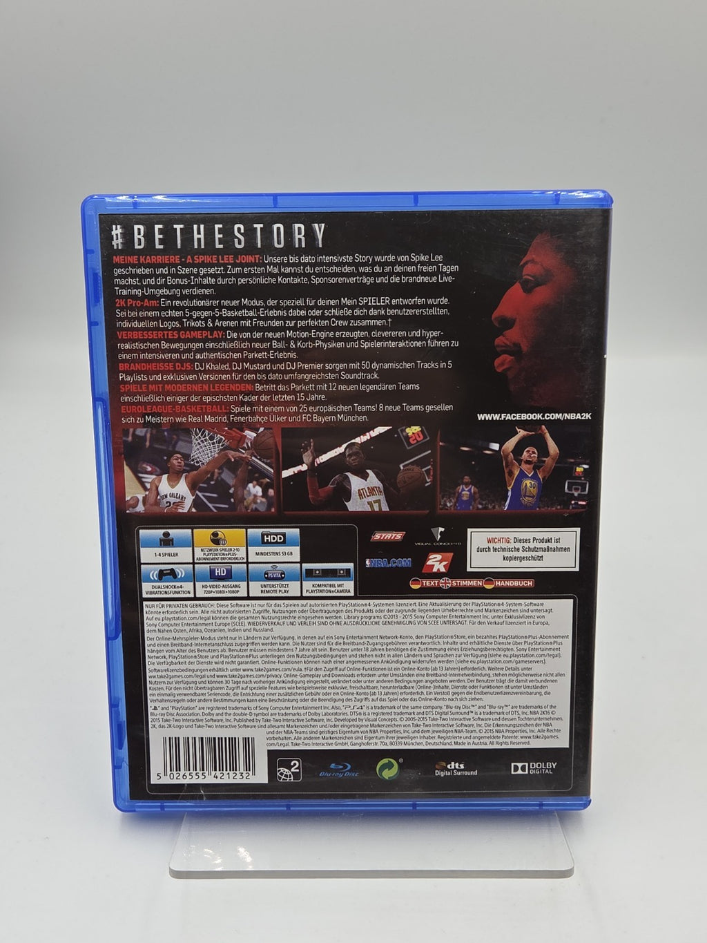 PS4 Playstation 4 Spiel NBA 2K16 mit OVP Deutsch