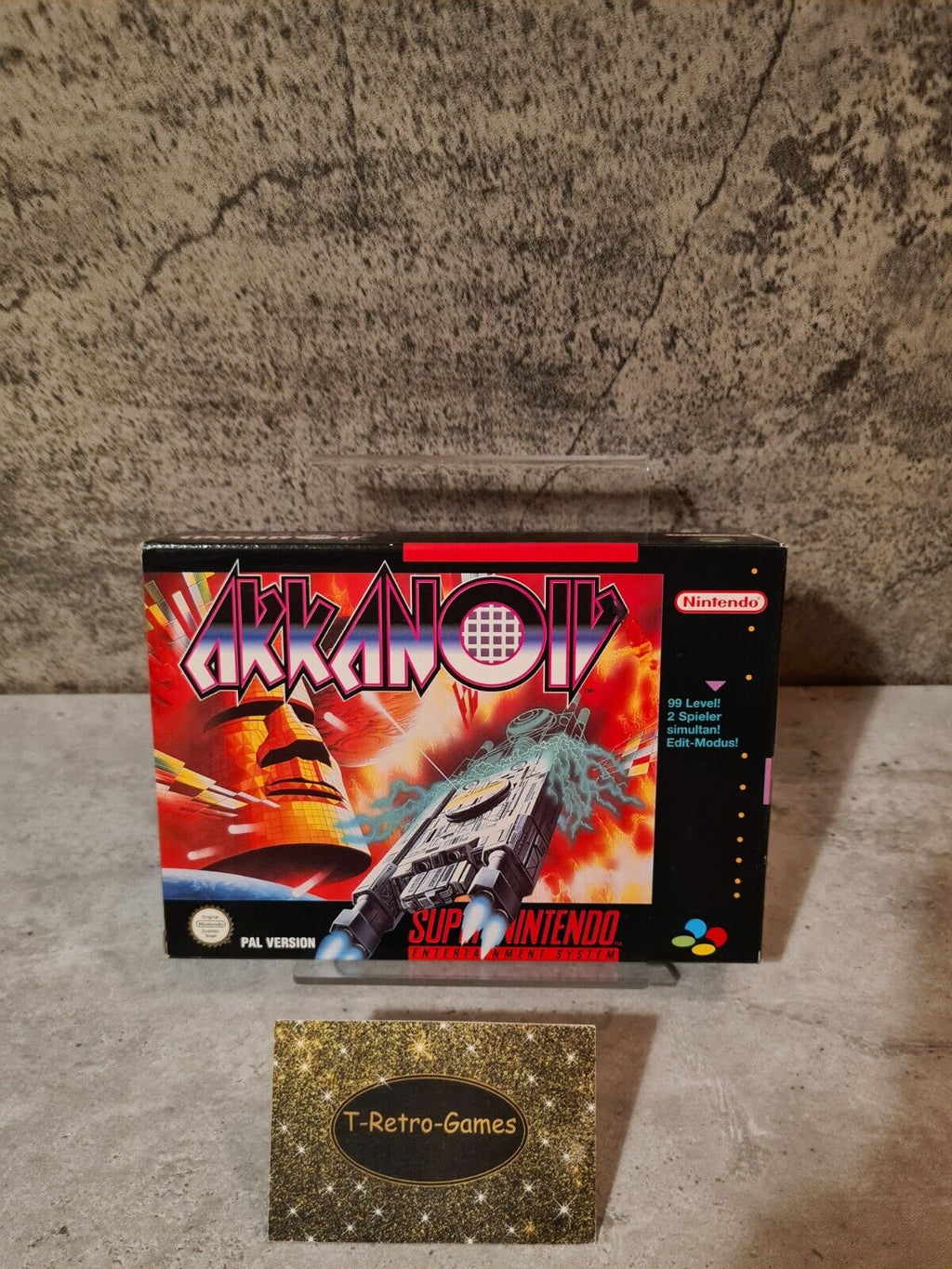 SNES Super Nintendo Akkanoiv mit OVP und Anleitung NOE - T-Retro-Games 