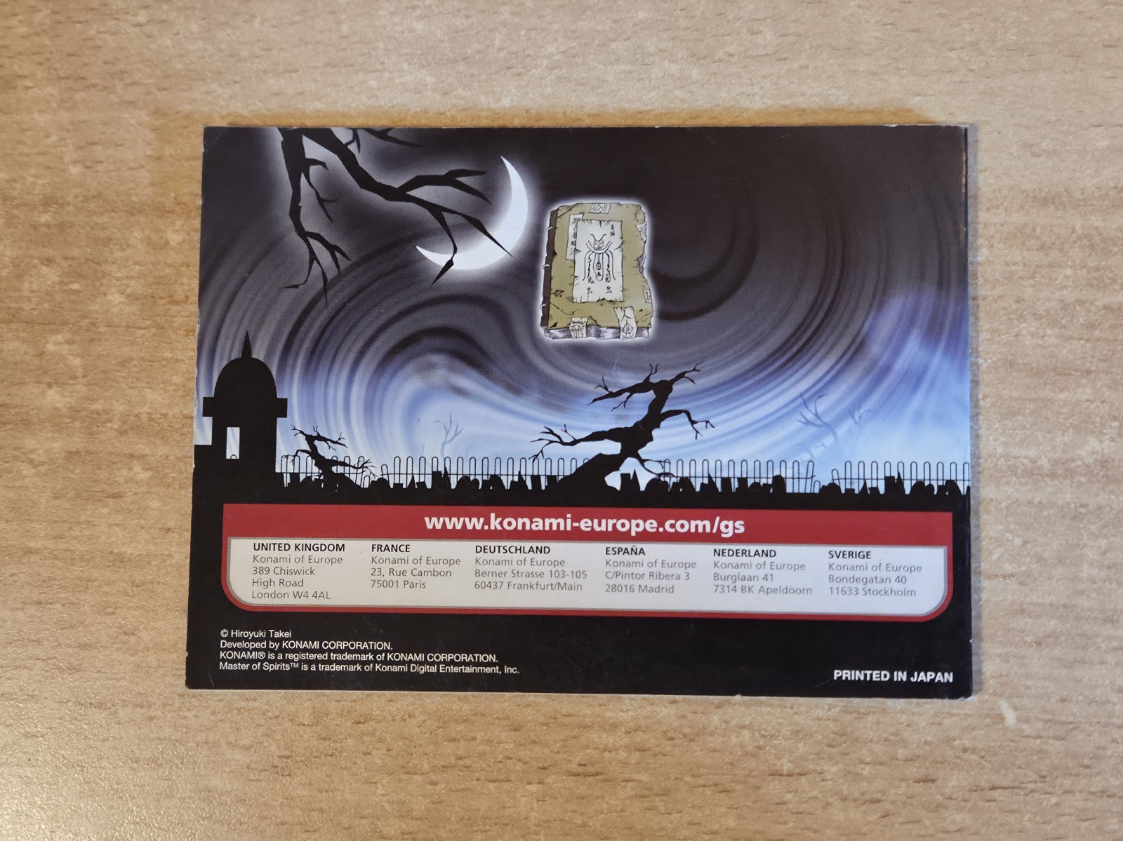 Nintendo Game Boy Advance Shaman King Master of Spirits Spielanleitung EUR