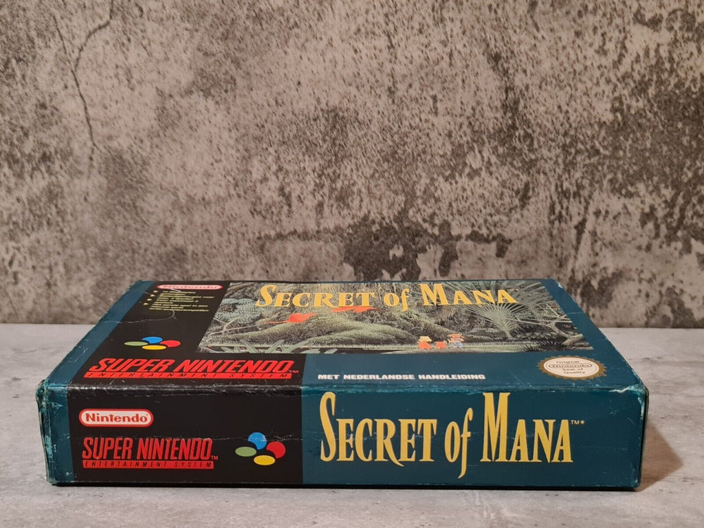 SNES Super Nintendo Secret of Mana mit OVP und Anleitung HOL Small Box - T-Retro-Games 