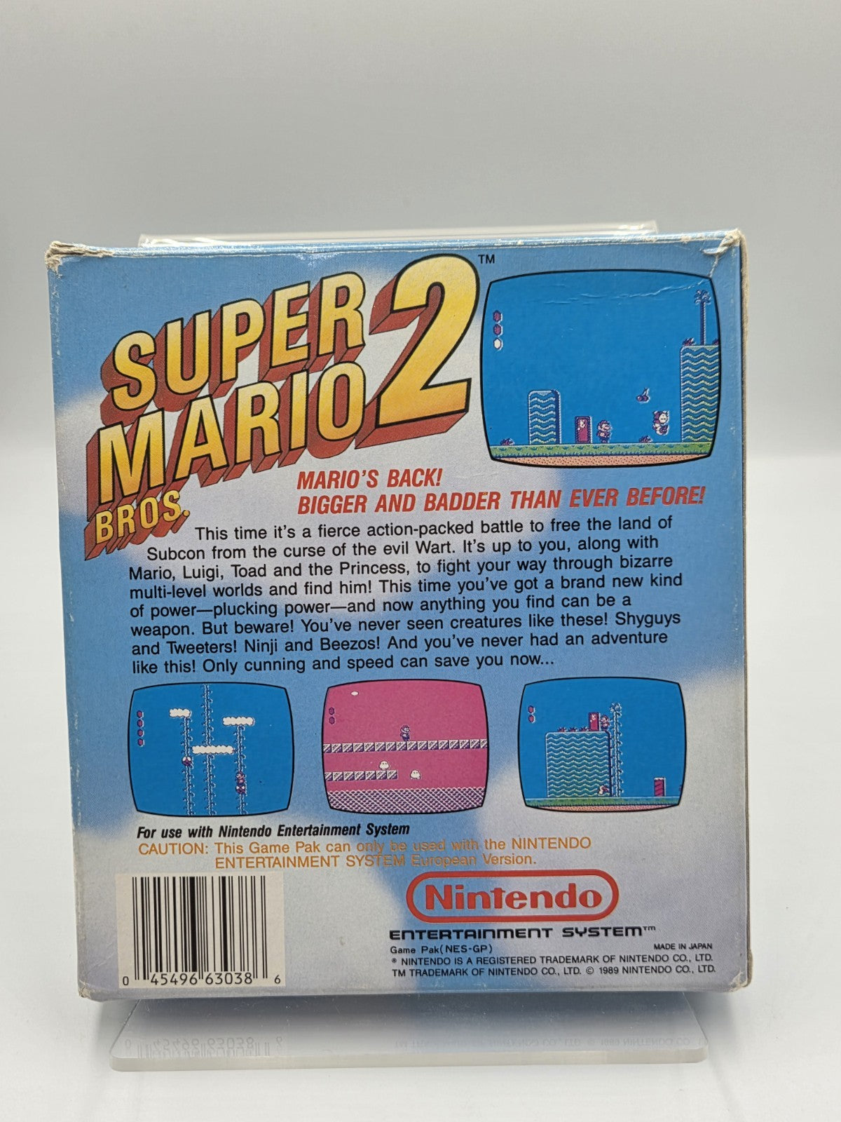 Nintendo NES Super Mario Bros. 2 mit OVP und Anleitung European Version