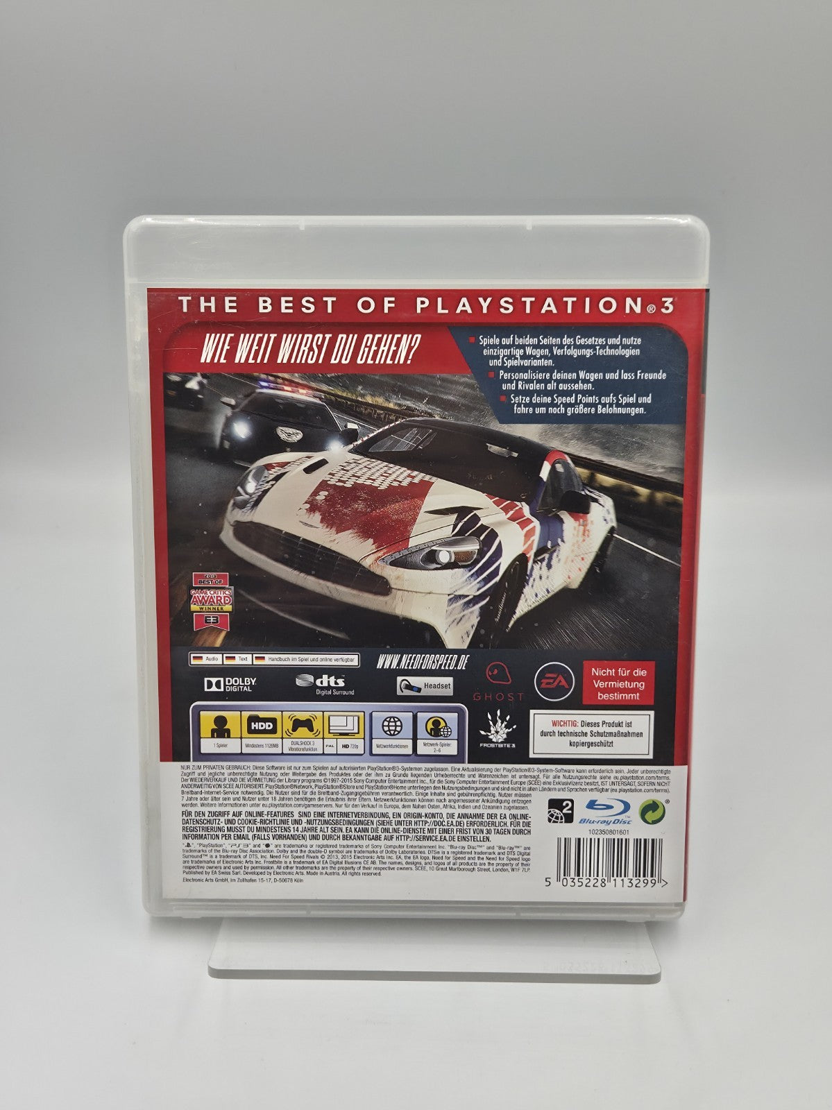 PS3 Playstation 3 Spiel Need For Speed Rivals mit OVP und Anleitung Deutsch