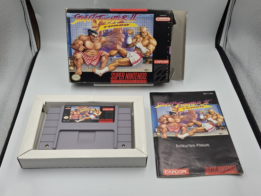 SNES Super Nintendo Spiel Street Fighter II Turbo mit OVP und Anleitung NTSC USA