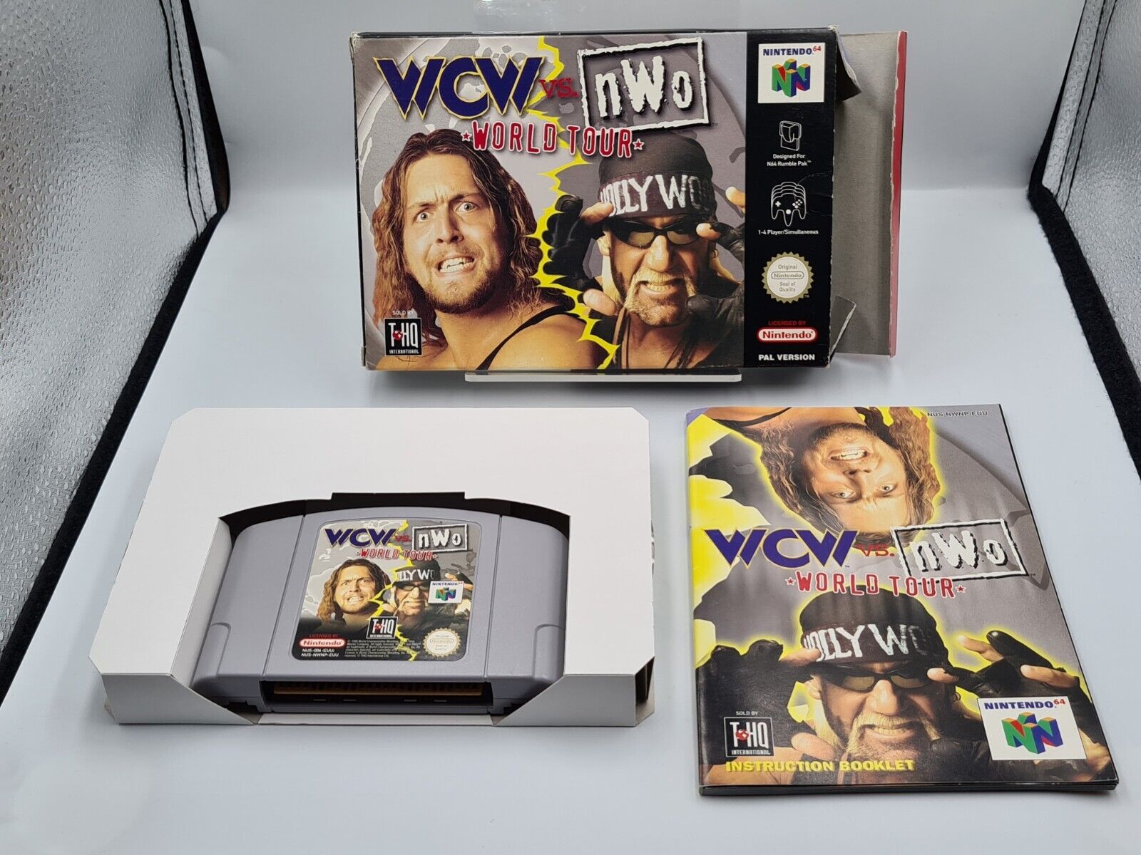 N64 Nintendo 64 WCW vs. NWO World Tour mit OVP und Anleitung EUR - T-Retro-Games 