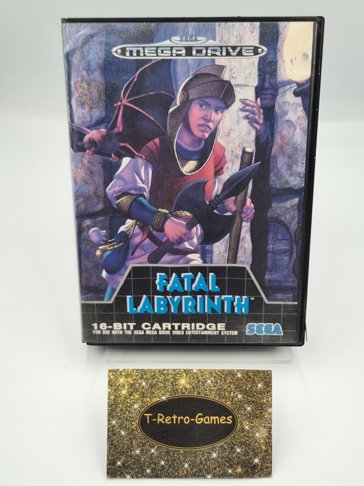 Sega Mega Drive Spiel Fatal Labyrinth mit OVP und Anleitung Multilingual - T-Retro-Games 