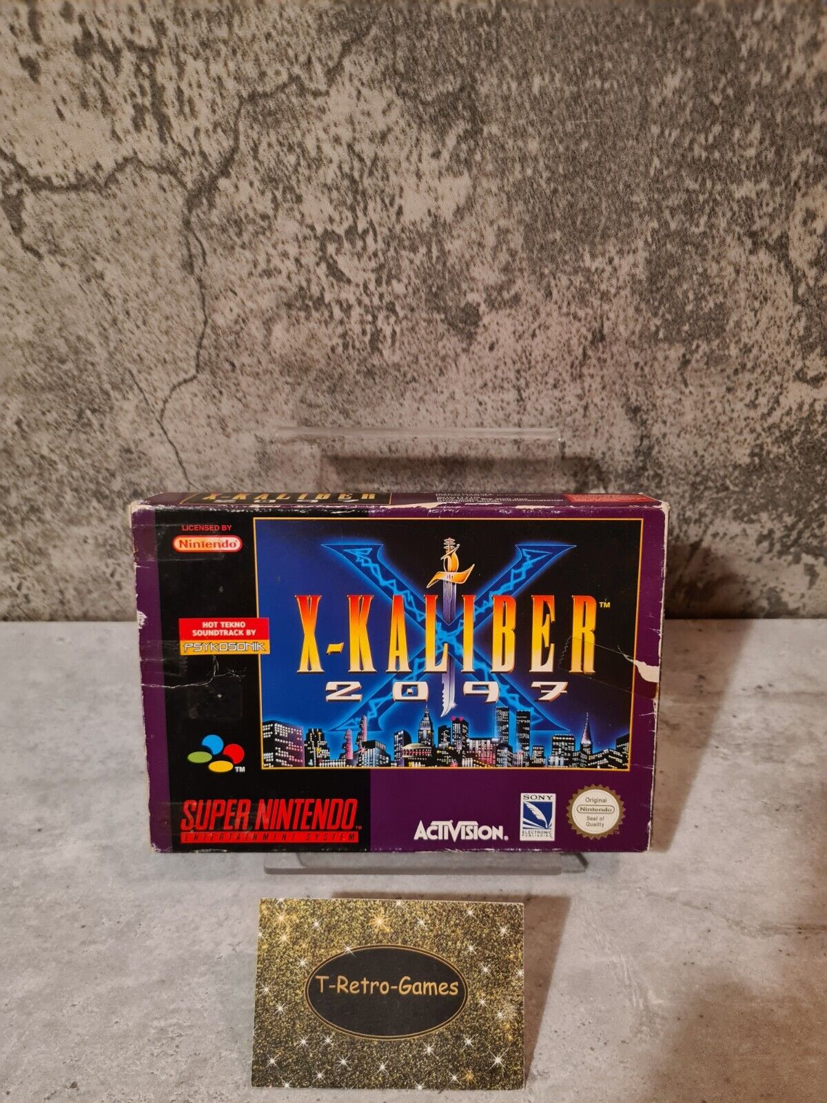 SNES Super Nintendo X-Kaliber 2097 mit OVP und Anleitung EUR - T-Retro-Games 
