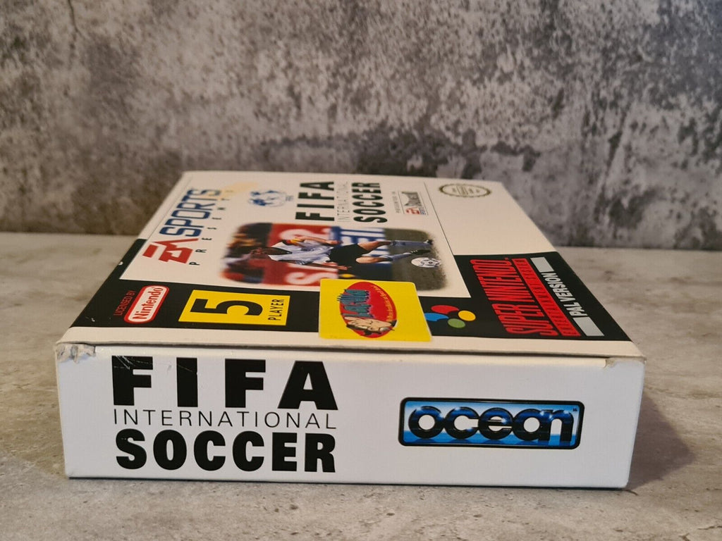 SNES Super Nintendo Fifa International Soccer mit OVP und Anleitung NOE - T-Retro-Games 