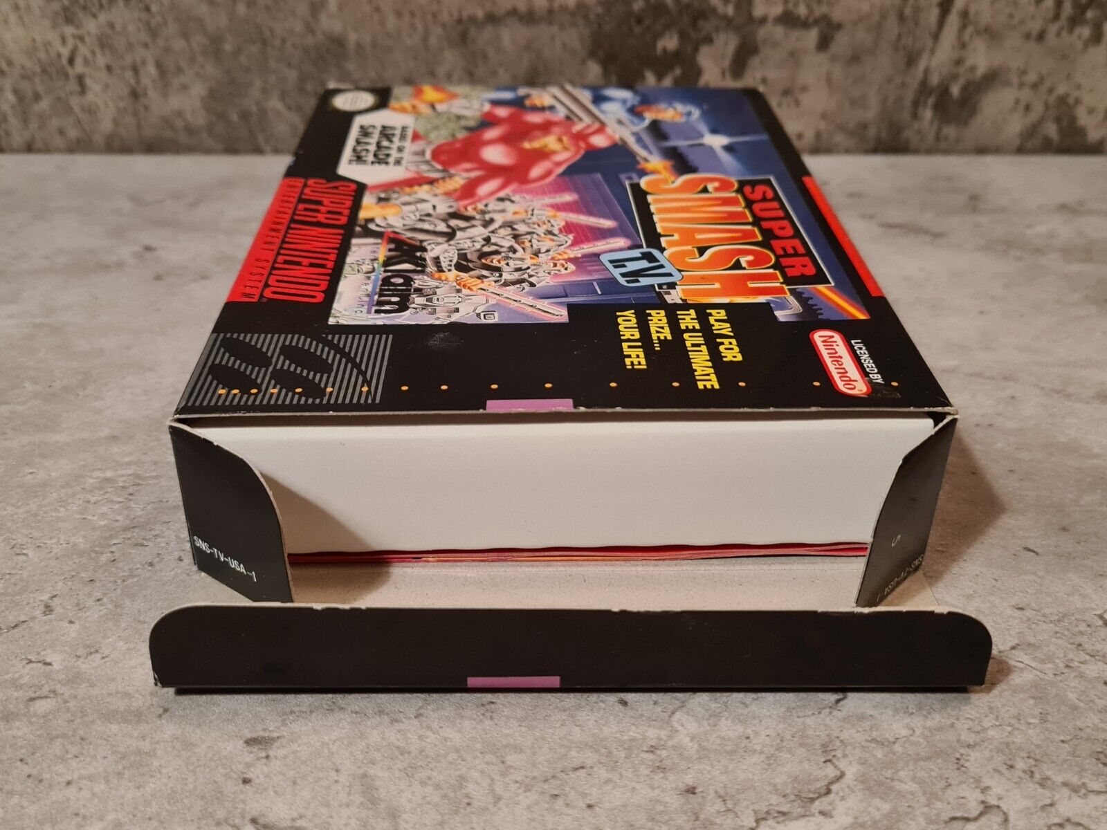 SNES Super Nintendo Super Smash T.V. mit OVP und Anleitung NTSC USA - T-Retro-Games 