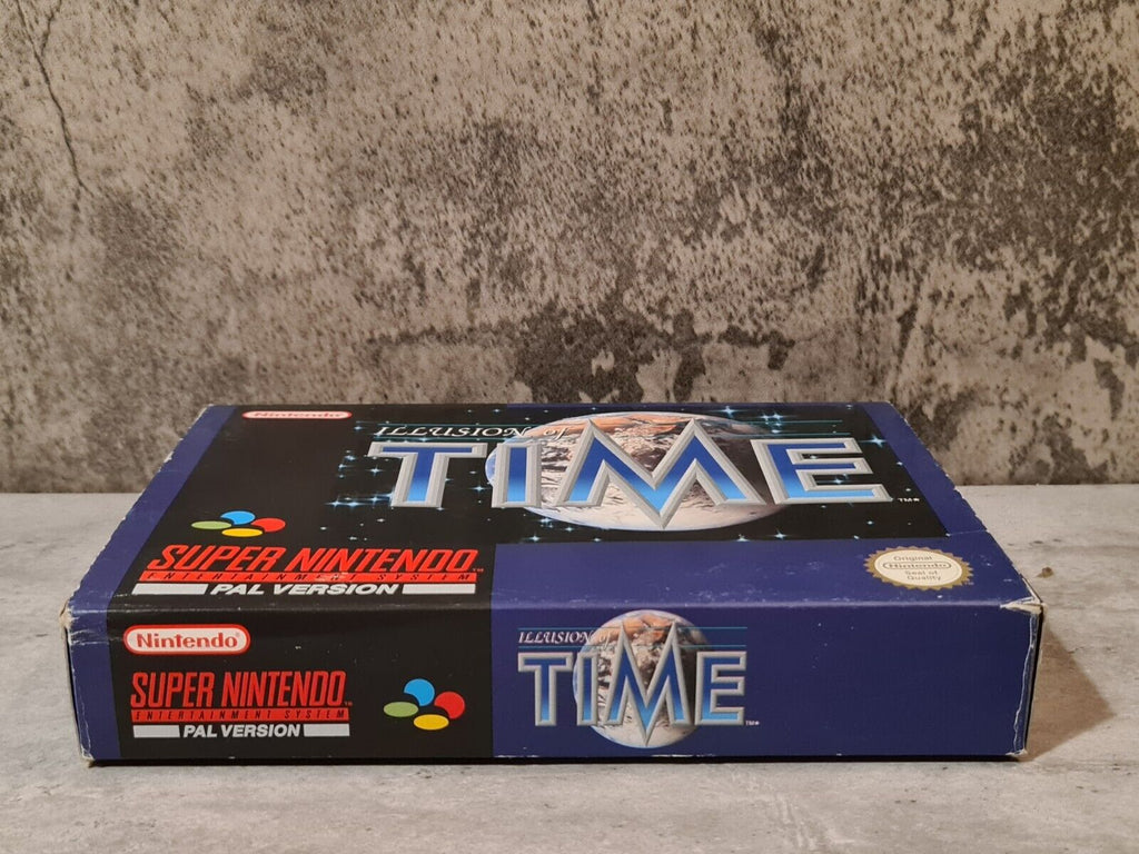 SNES Super Nintendo Illusion of Time mit OVP und Anleitung + Karte UKV - T-Retro-Games 