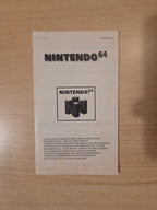 N64 Nintendo 64 Consumer Information Spielanleitung Instruction Booklet EUR-2