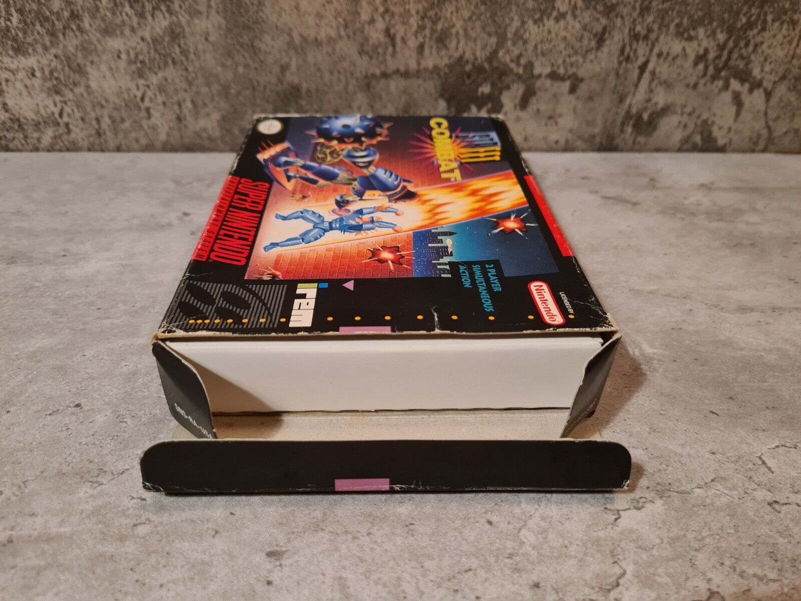 SNES Super Nintendo Street Combat mit OVP und Anleitung NTSC USA - T-Retro-Games 