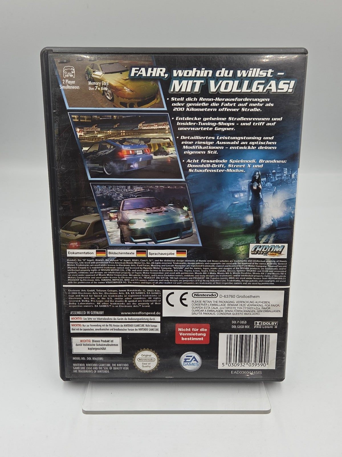 Nintendo GameCube Spiel Need For Speed Underground 2 mit OVP und Anleitung NOE