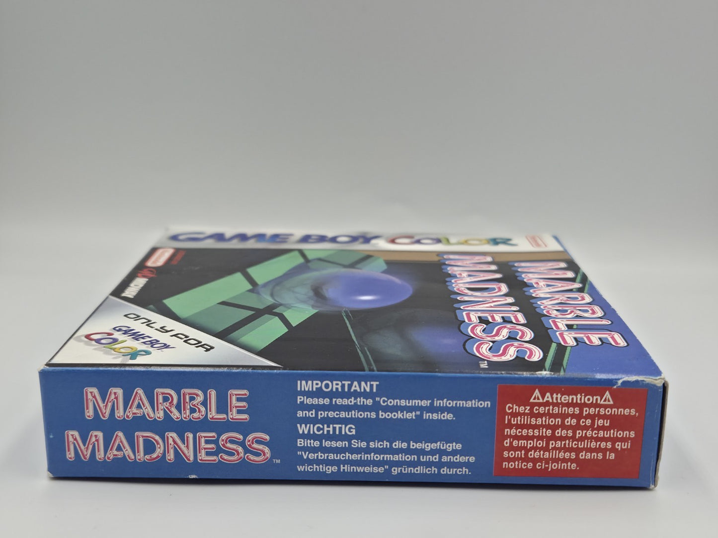 Nintendo Game Boy Color Marble Madness mit OVP und Anleitung EUR