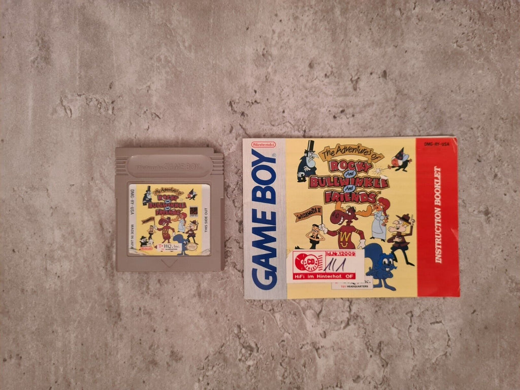 Game Boy Classic The Adventures of Rocky and Bullwinkle mit OVP+Anleitung USA - T-Retro-Games 