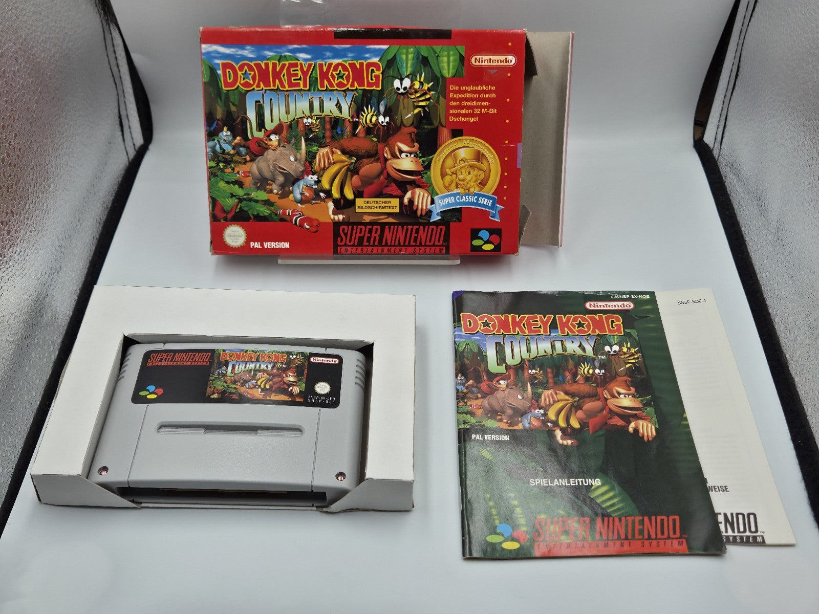SNES Super Nintendo Donkey Kong Country mit OVP und Anleitung NOE