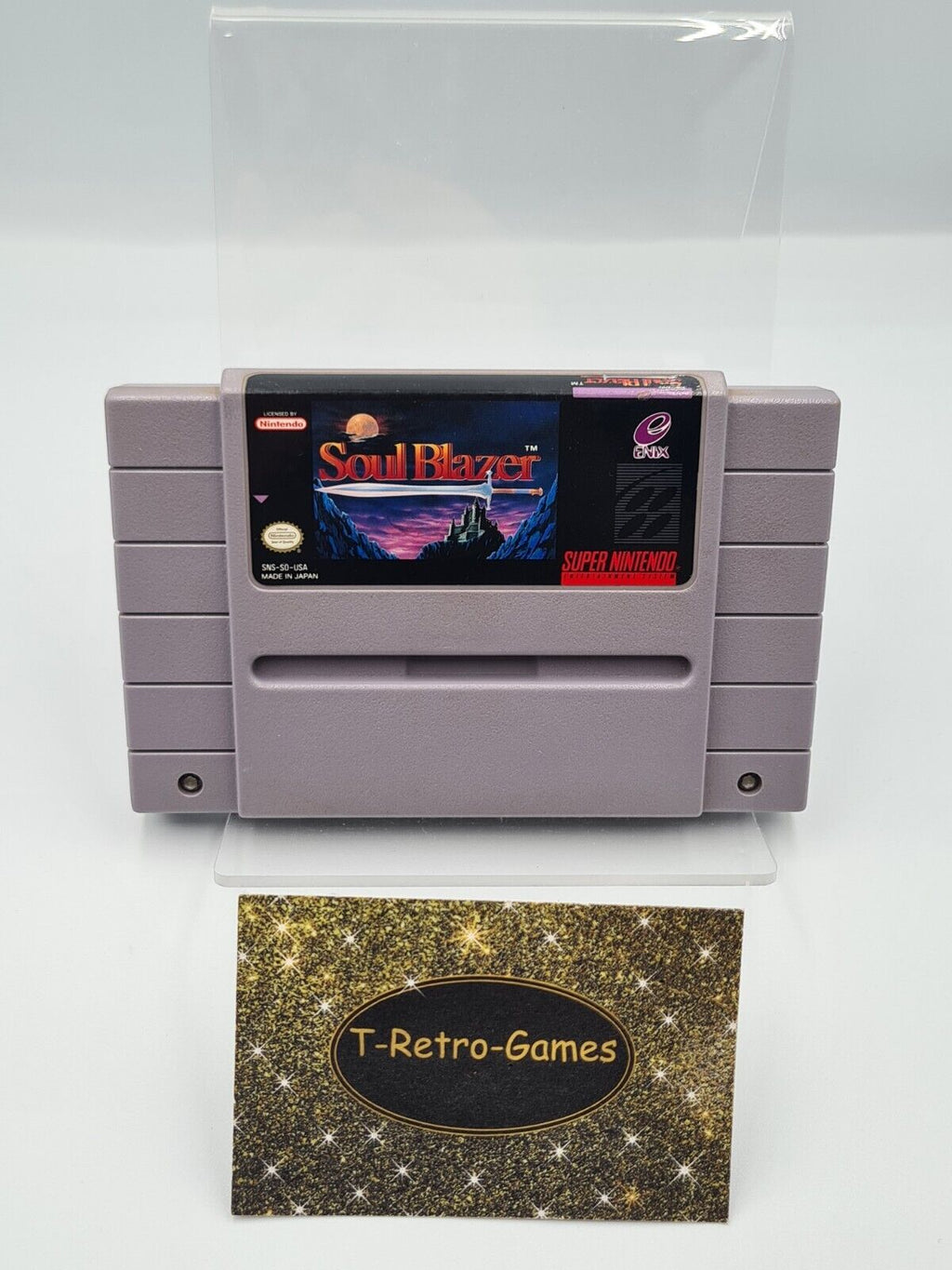 SNES Super Nintendo Soul Blazer NTSC USA Modul - T-Retro-Games 