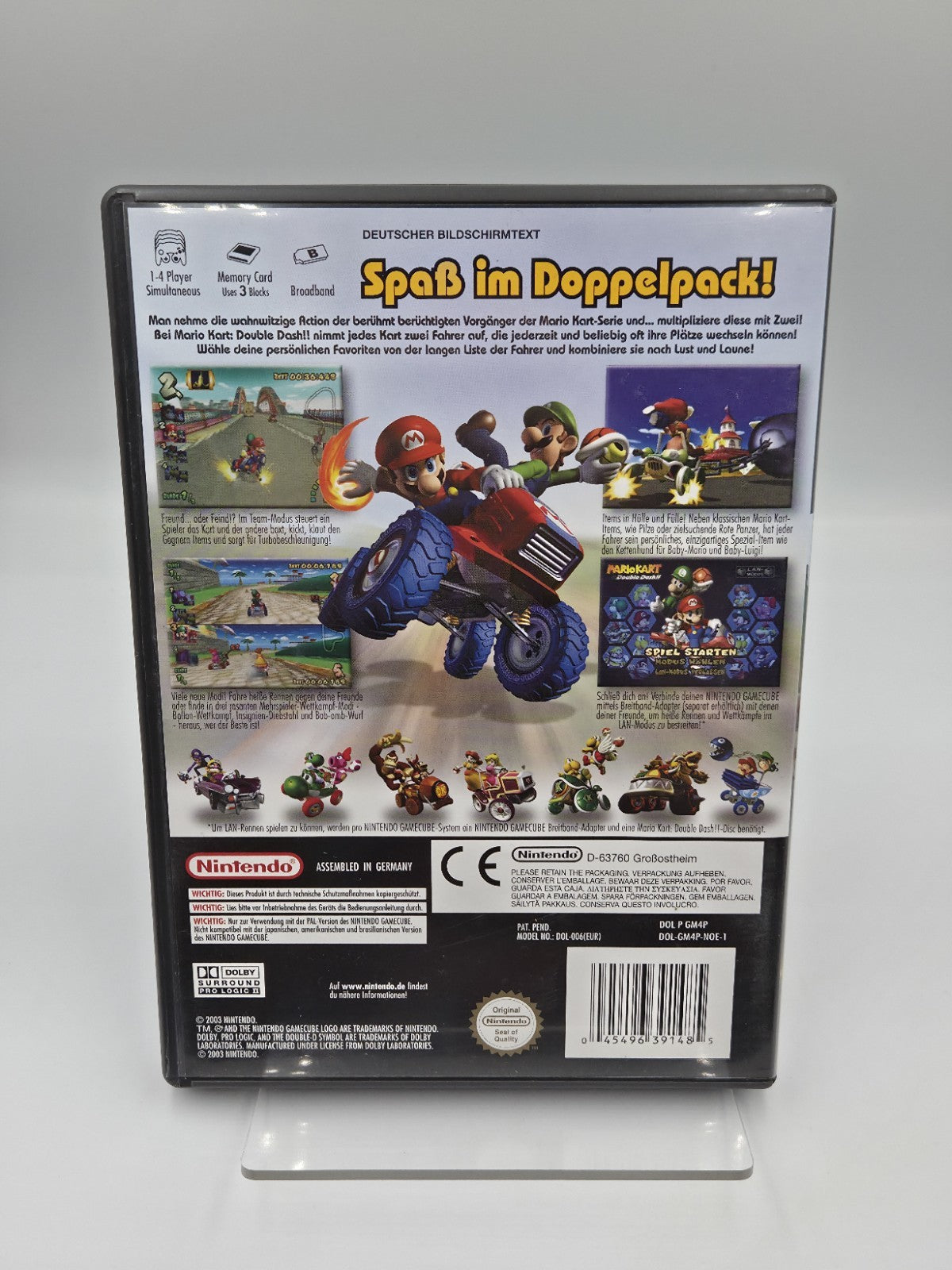 Nintendo GameCube Spiel Mario Kart Double Dash!! mit OVP und Anleitung NOE