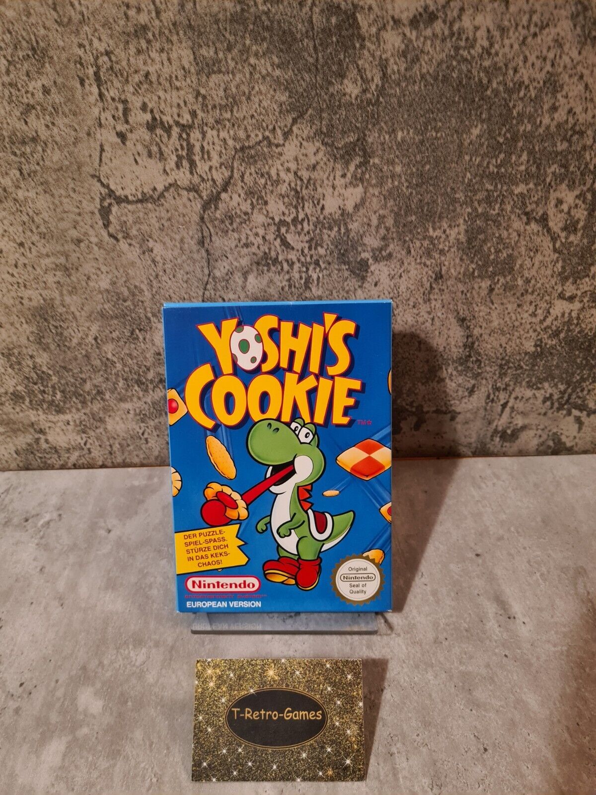 NES Yoshi's Cookie mit OVP und Anleitung FRG - T-Retro-Games 