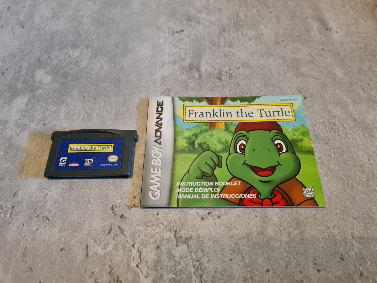 Gameboy Advance Franklin the Turtle mit OVP und Anleitung USA - T-Retro-Games 