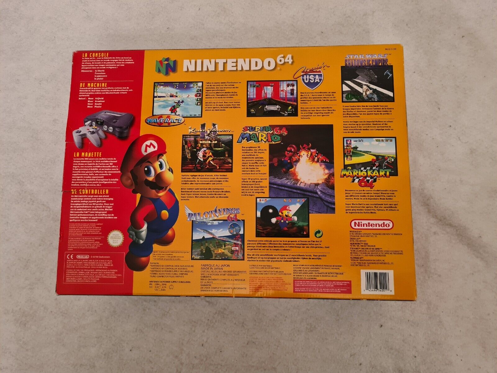 N64 Nintendo 64 Mario Pak Konsole Console OVP - T-Retro-Games 