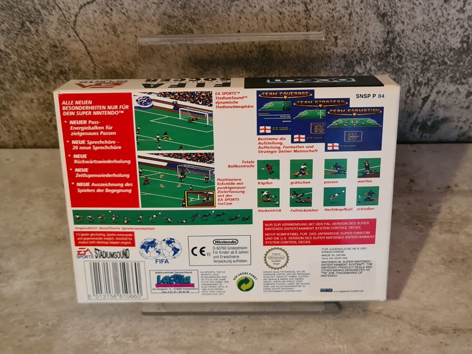 SNES Super Nintendo Fifa International Soccer mit OVP und Anleitung NOE - T-Retro-Games 