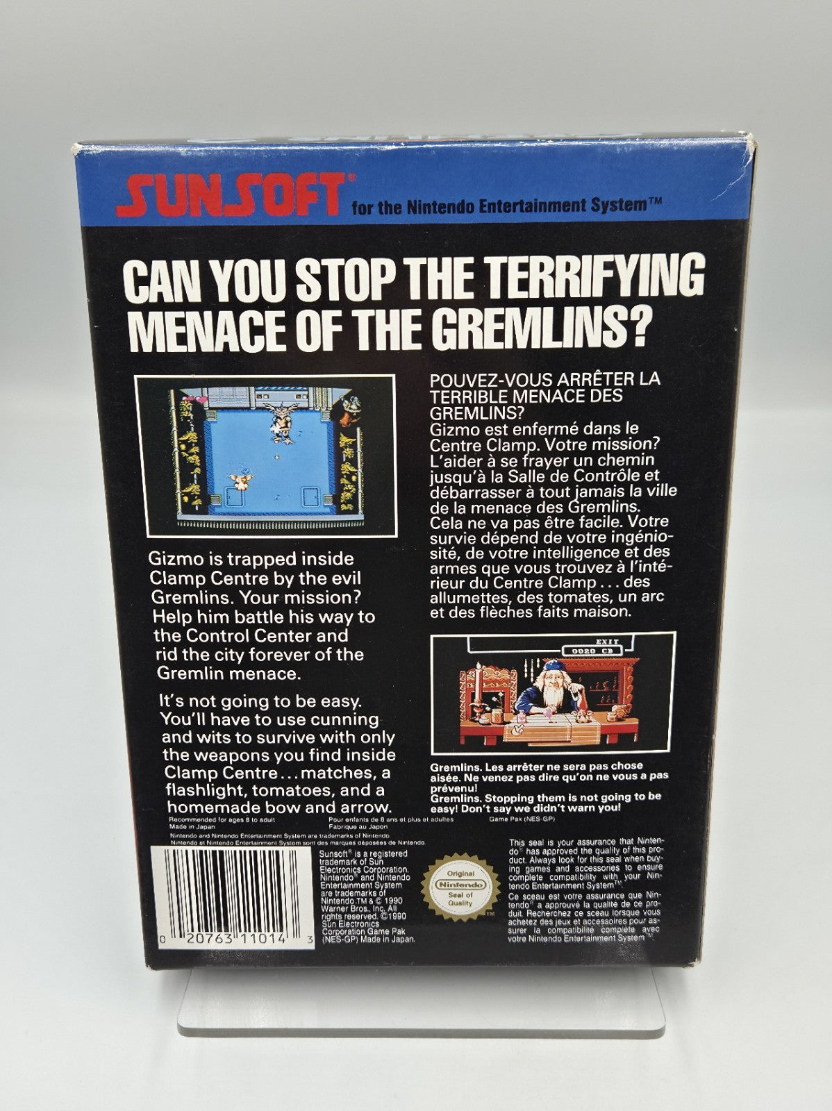 NES Gremlins 2 The New Batch The Video Game mit OVP und Anleitung FRA