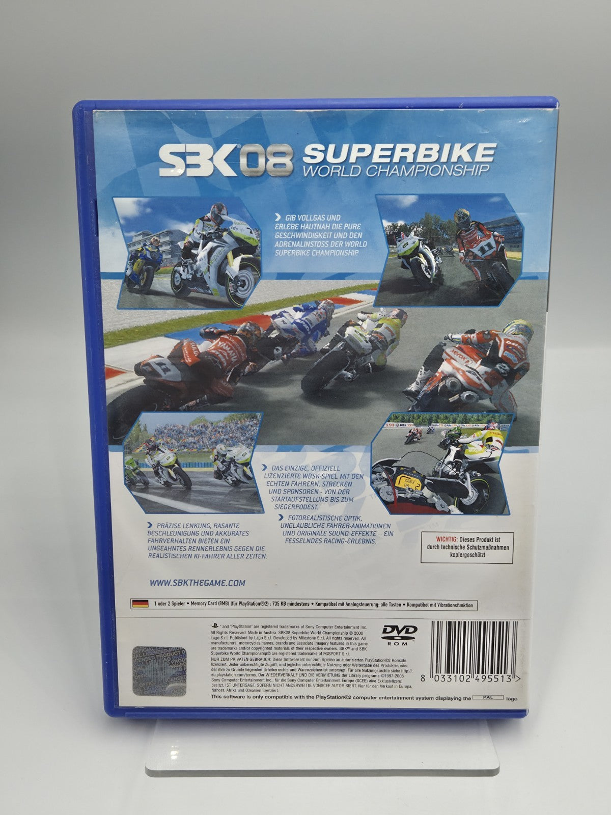 PS2 Playstation 2 SBK 08 Superbike World Championship + OVP + Anleitung Deutsch 