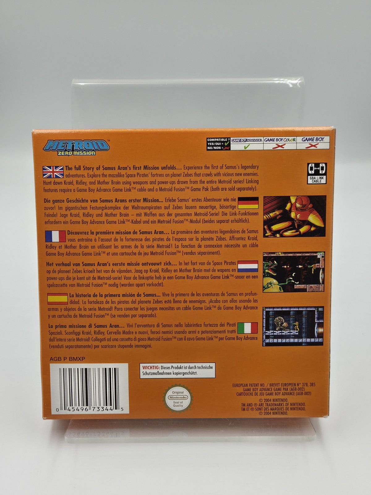 Nintendo Game Boy Advance Metroid Zero Mission mit OVP und Anleitung EUR