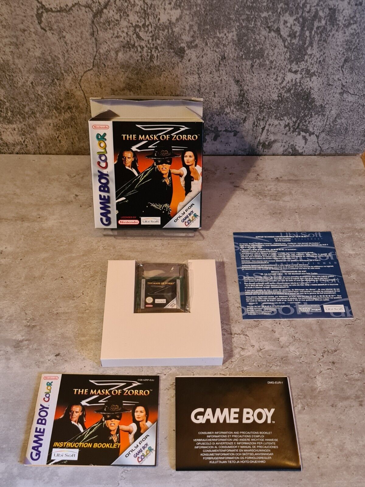 Nintendo Game Boy Color The Mask of Zorro mit OVP und Anleitung EUR - T-Retro-Games 