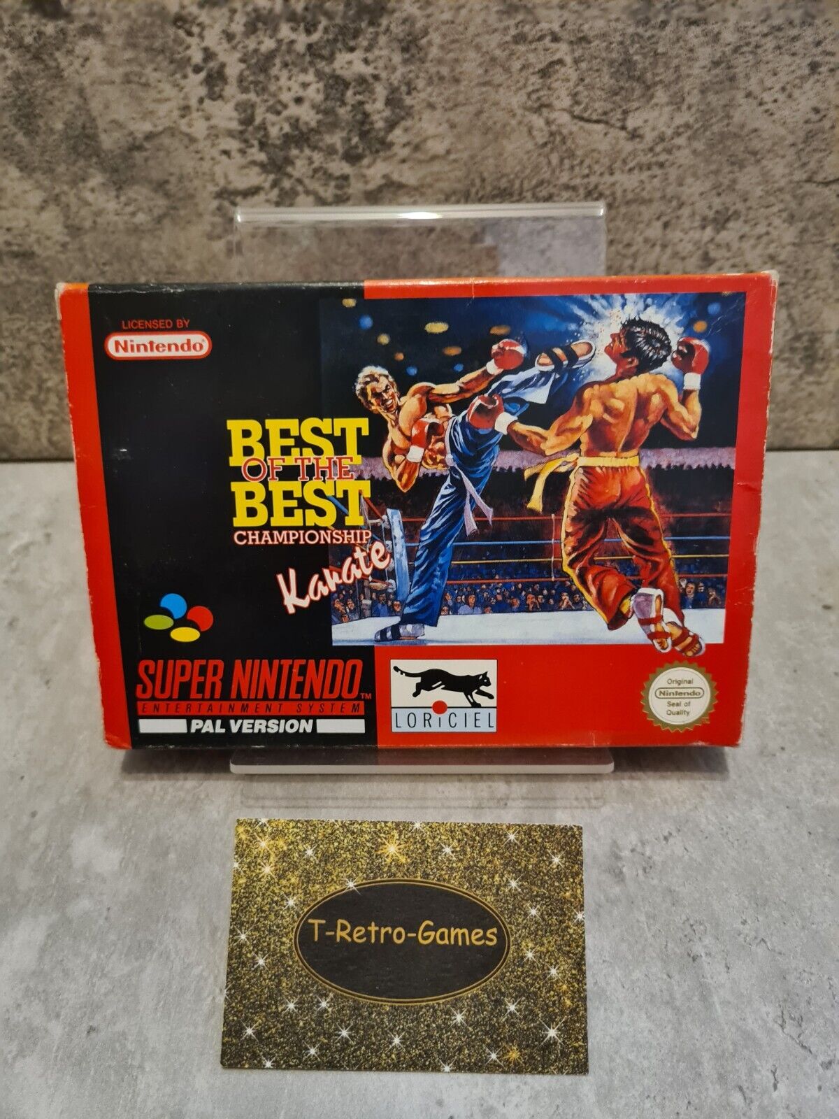 SNES Super Nintendo Best of The Best Karate mit OVP und Anleitung FRG - T-Retro-Games 
