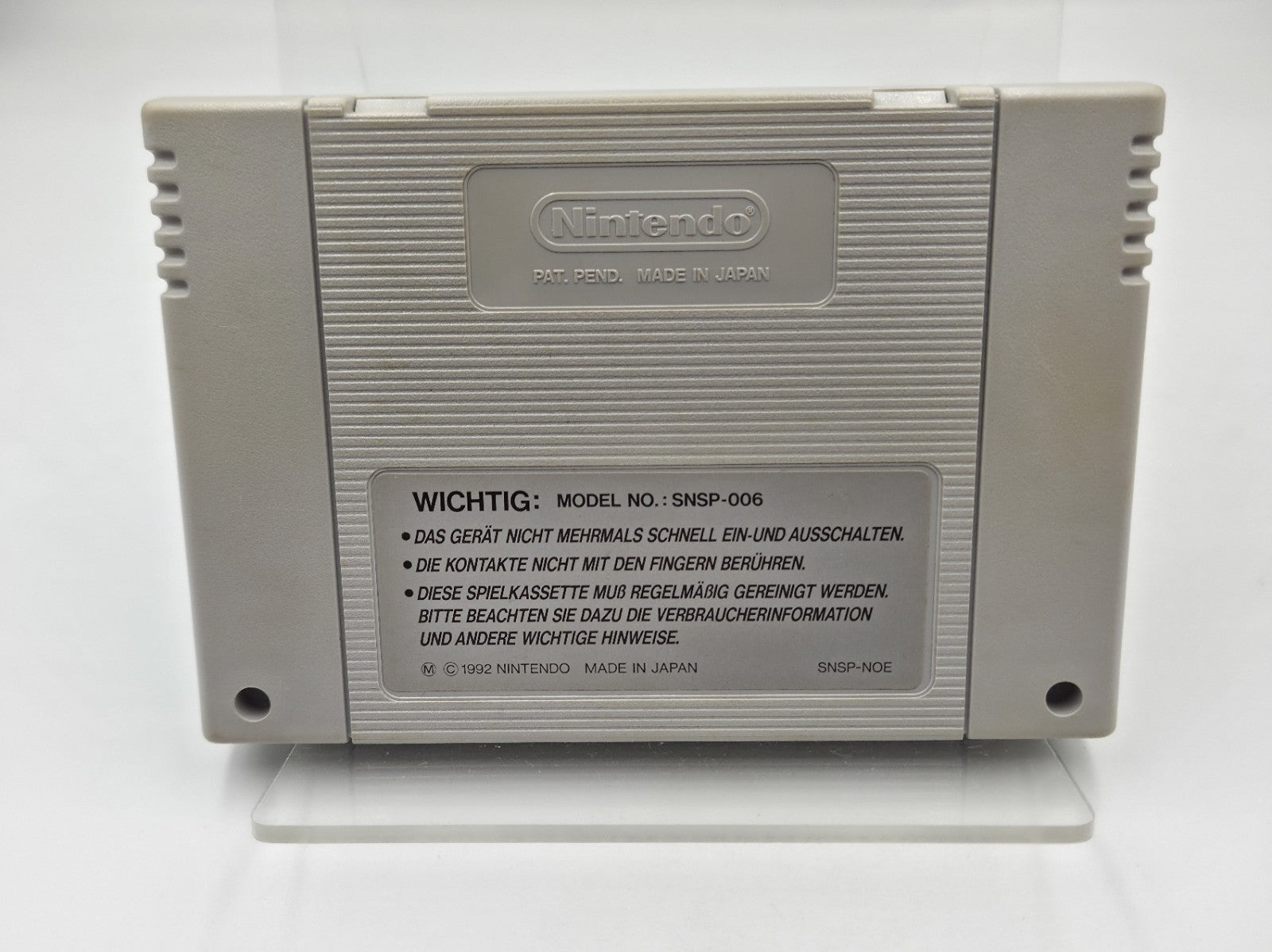 SNES Super Nintendo Spiel Exhaust Heat Modul NOE