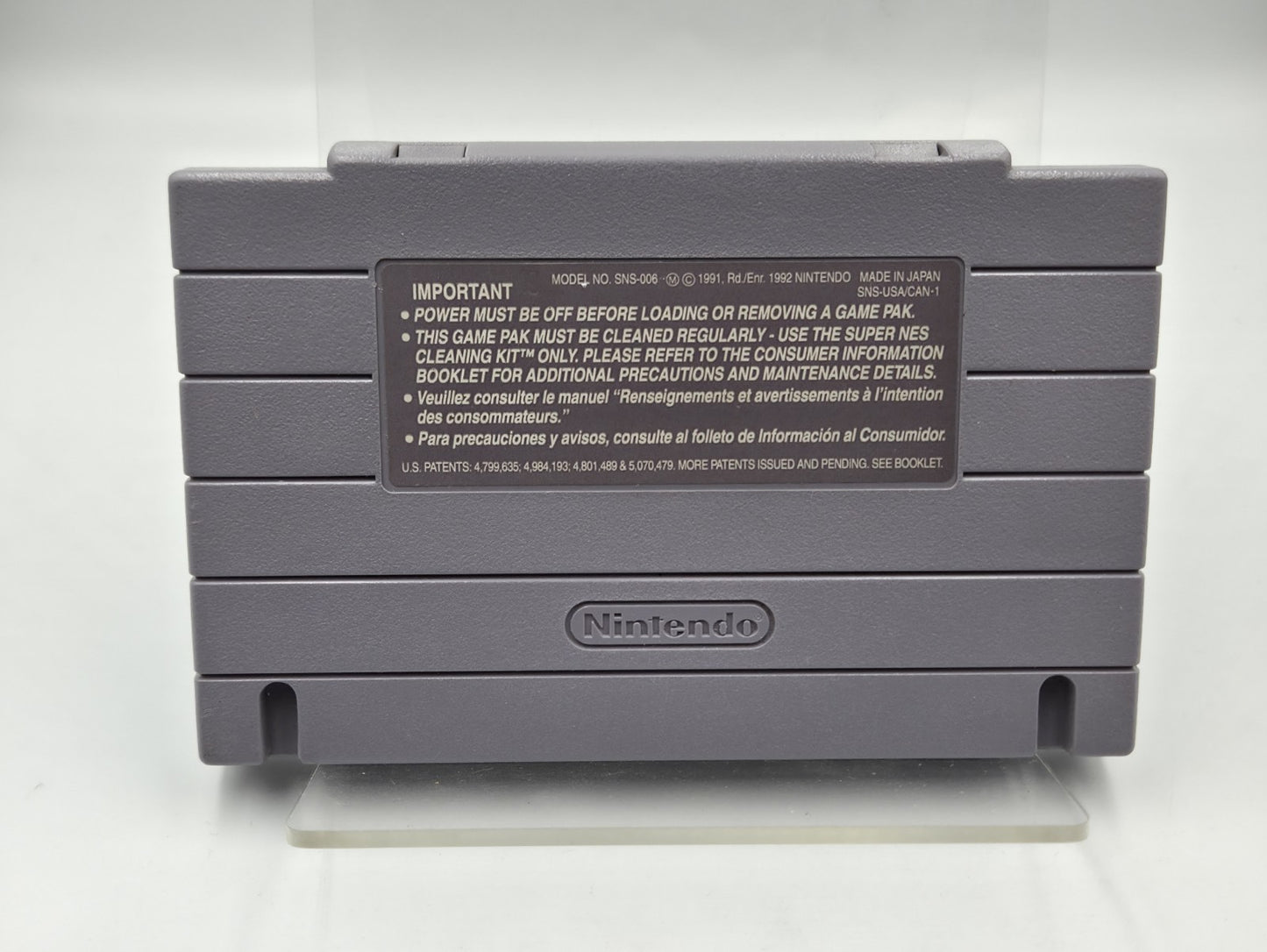 SNES Super Nintendo Demon's Crest NTSC USA Modul