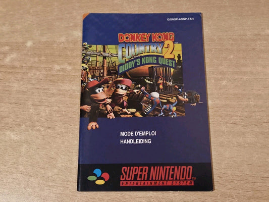 SNES Super Nintendo Donkey Kong Country 2 Spielanleitung Instruction Booklet FAH