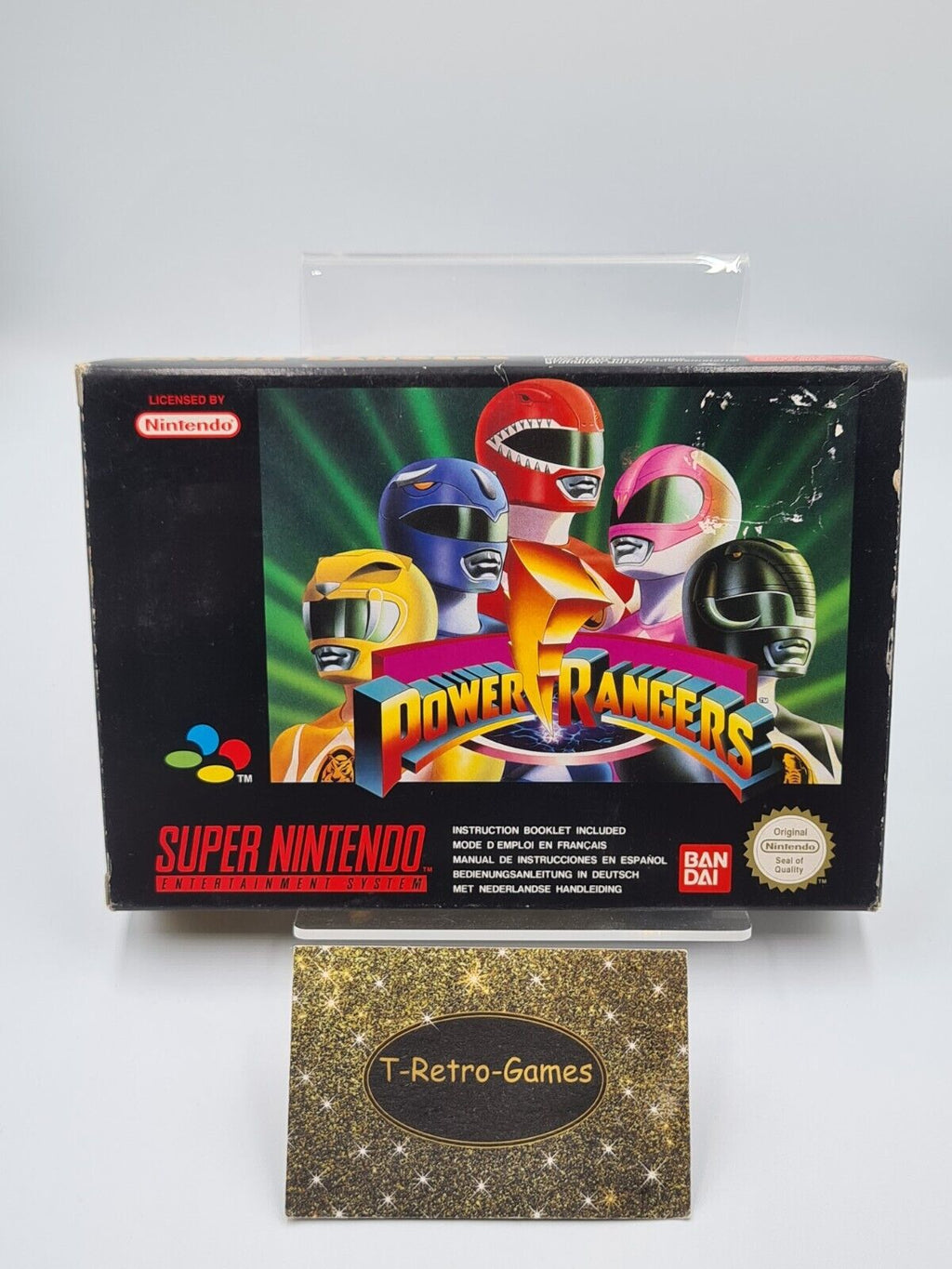 SNES Super Nintendo Power Rangers mit OVP und Anleitung EUR - T-Retro-Games 