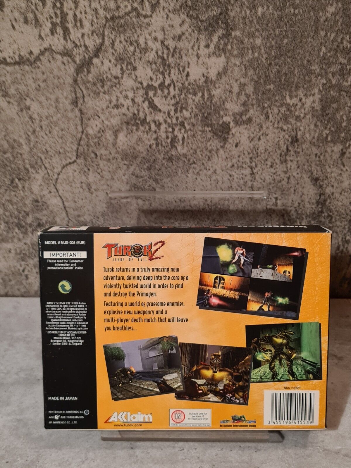 N64 Nintendo 64 Turok 2 : Seeds of Evil mit OVP und Anleitung UKV - T-Retro-Games 