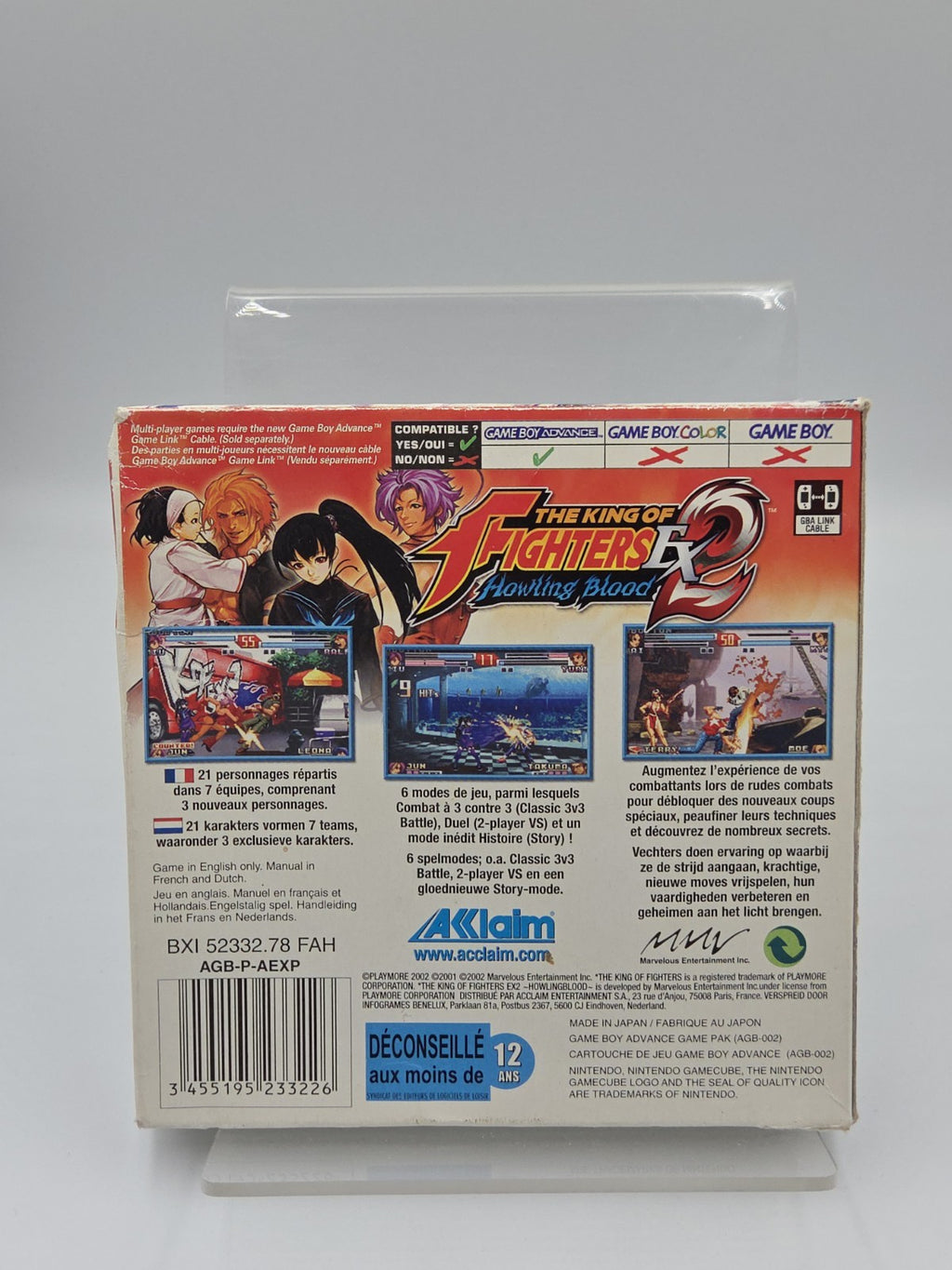 Game Boy Advance The King of Fighters Ex 2 Howling Blood + OVP und Anleitung EUR