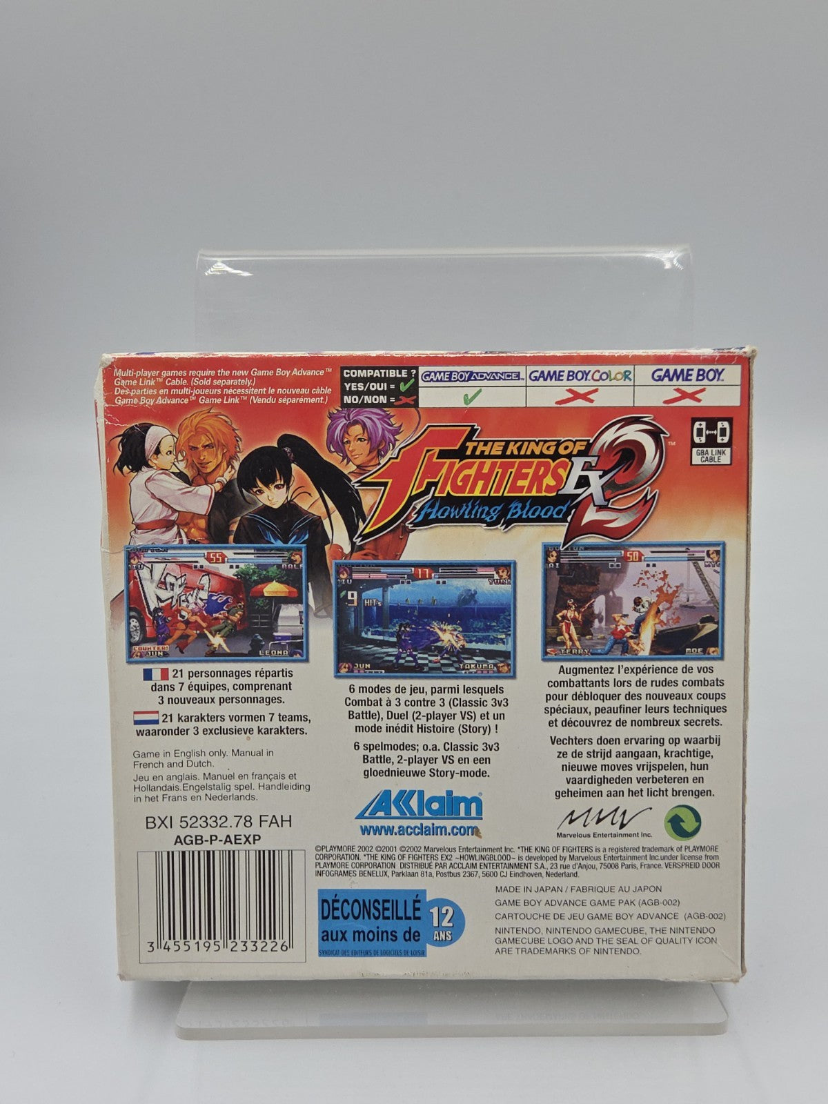 Game Boy Advance The King of Fighters Ex 2 Howling Blood + OVP und Anleitung EUR