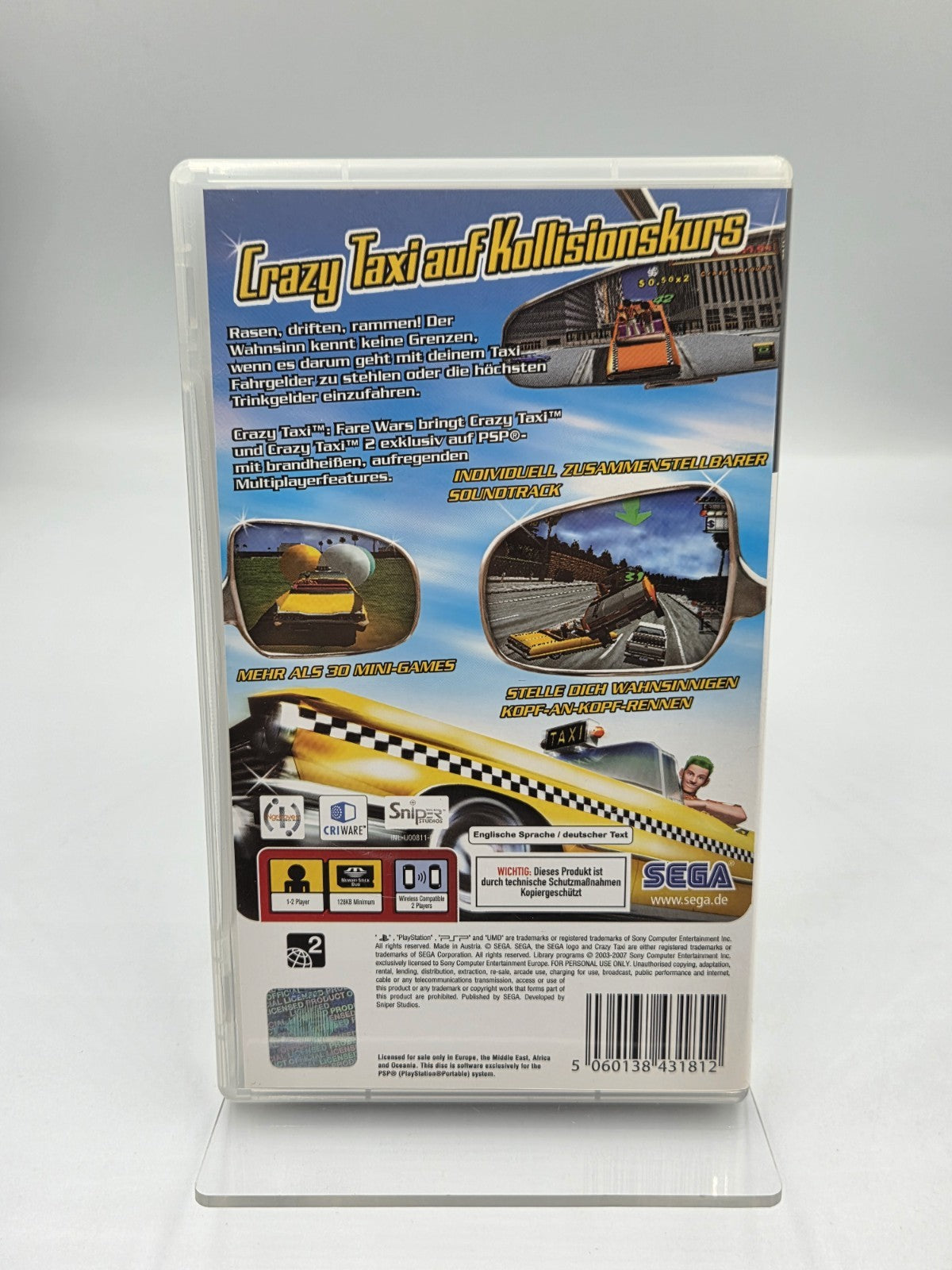 Sony PSP Spiel Crazy Taxi Fare Wars mit OVP und Anleitung Deutsch