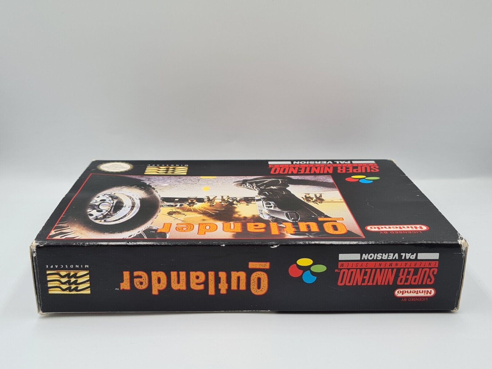 SNES Super Nintendo Outlander mit OVP und Anleitung NOE - T-Retro-Games 