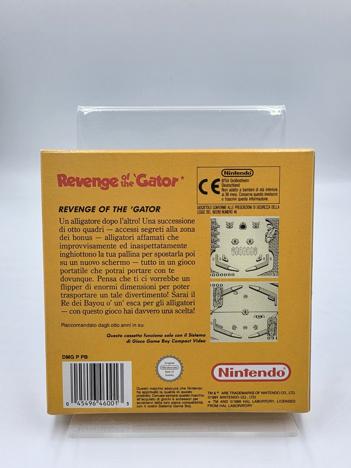 Nintendo Game Boy Classic Spiel Revenge of the Gator mit OVP und Anleitung ITA