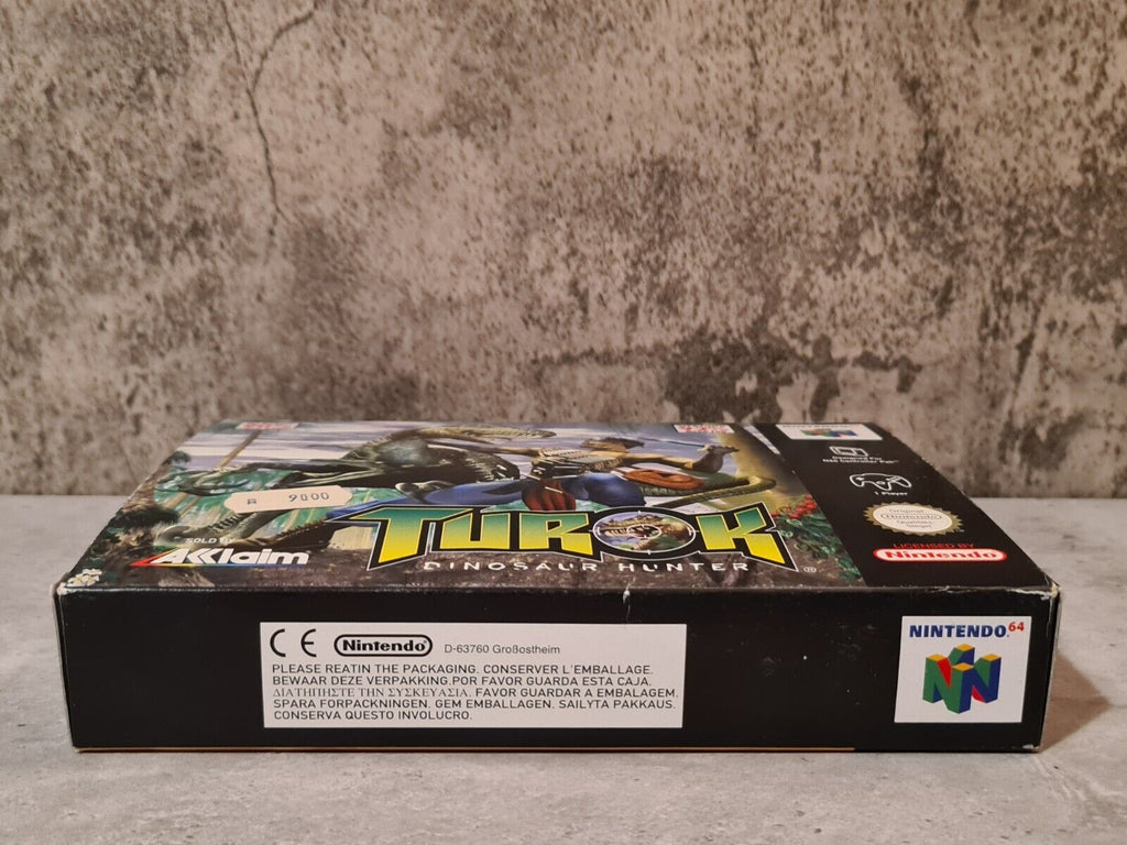N64 Nintendo 64 Turok Dinosaur Hunter mit OVP und Anleitung NOE - T-Retro-Games 