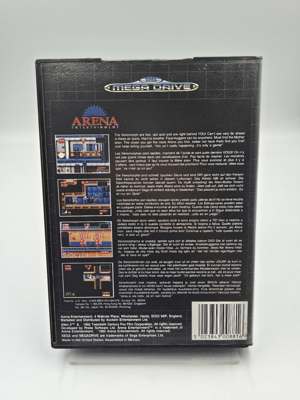 Sega Mega Drive Spiel Alien 3 mit OVP und Anleitung Multilingual 