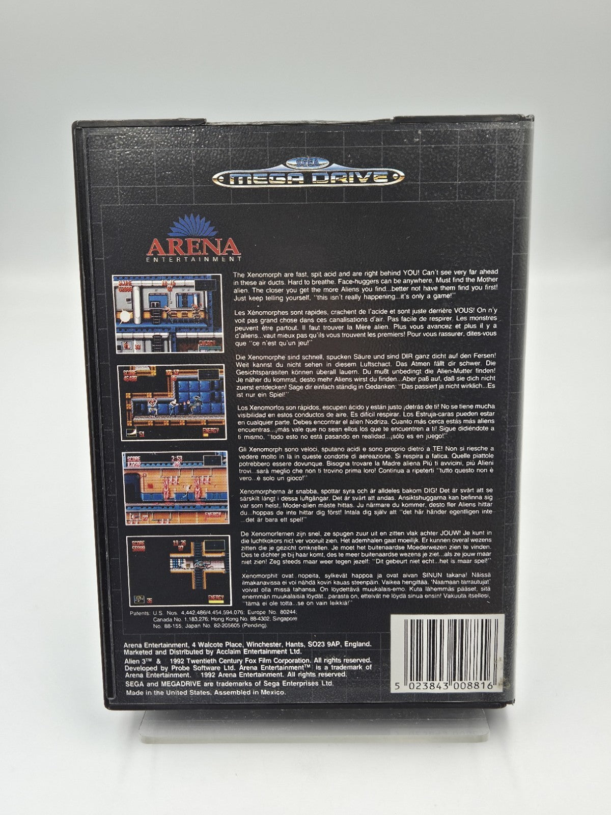 Sega Mega Drive Spiel Alien 3 mit OVP und Anleitung Multilingual 
