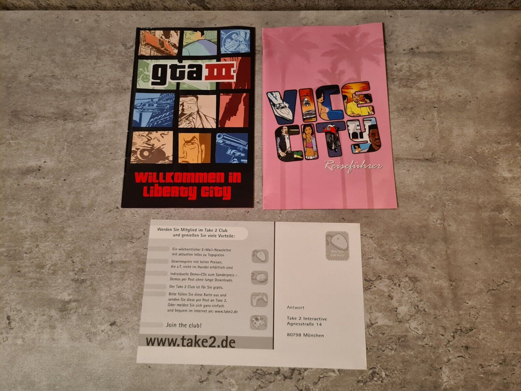 PS2 Playstation 2 Spiel Grand Theft Auto Doppelpack mit Anleitungen Deutsch - T-Retro-Games 