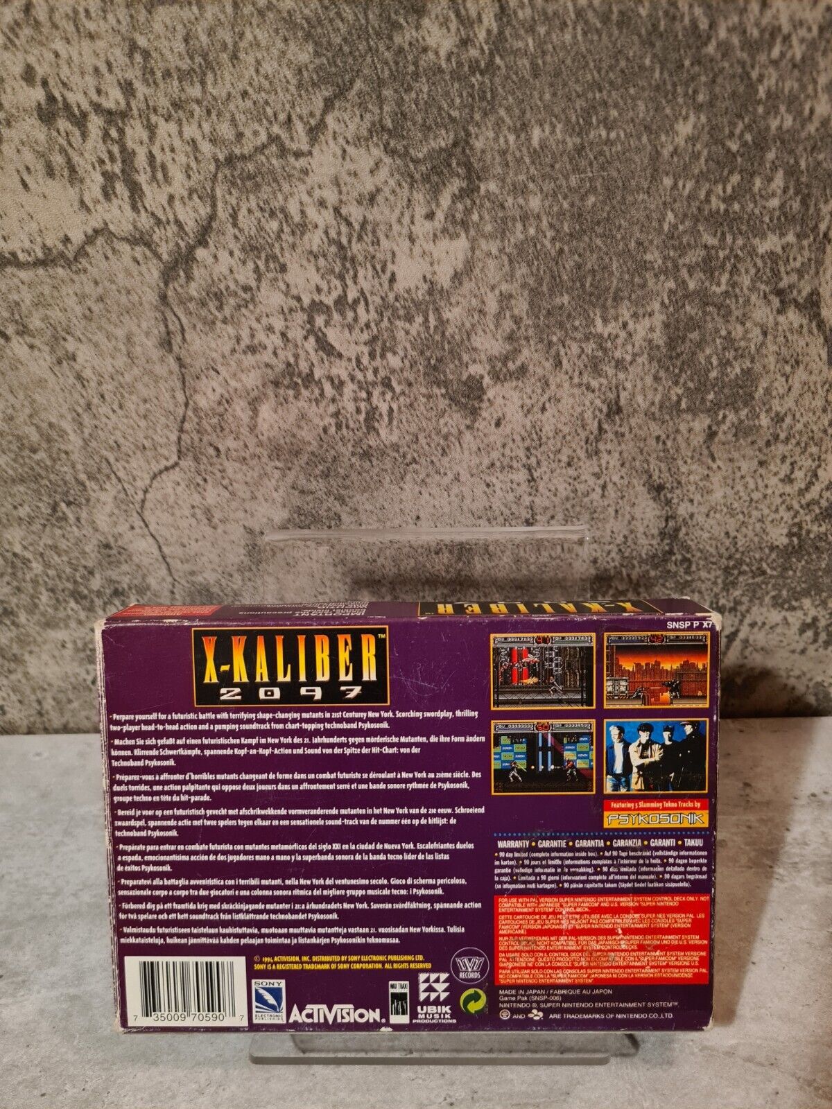 SNES Super Nintendo X-Kaliber 2097 mit OVP und Anleitung EUR - T-Retro-Games 