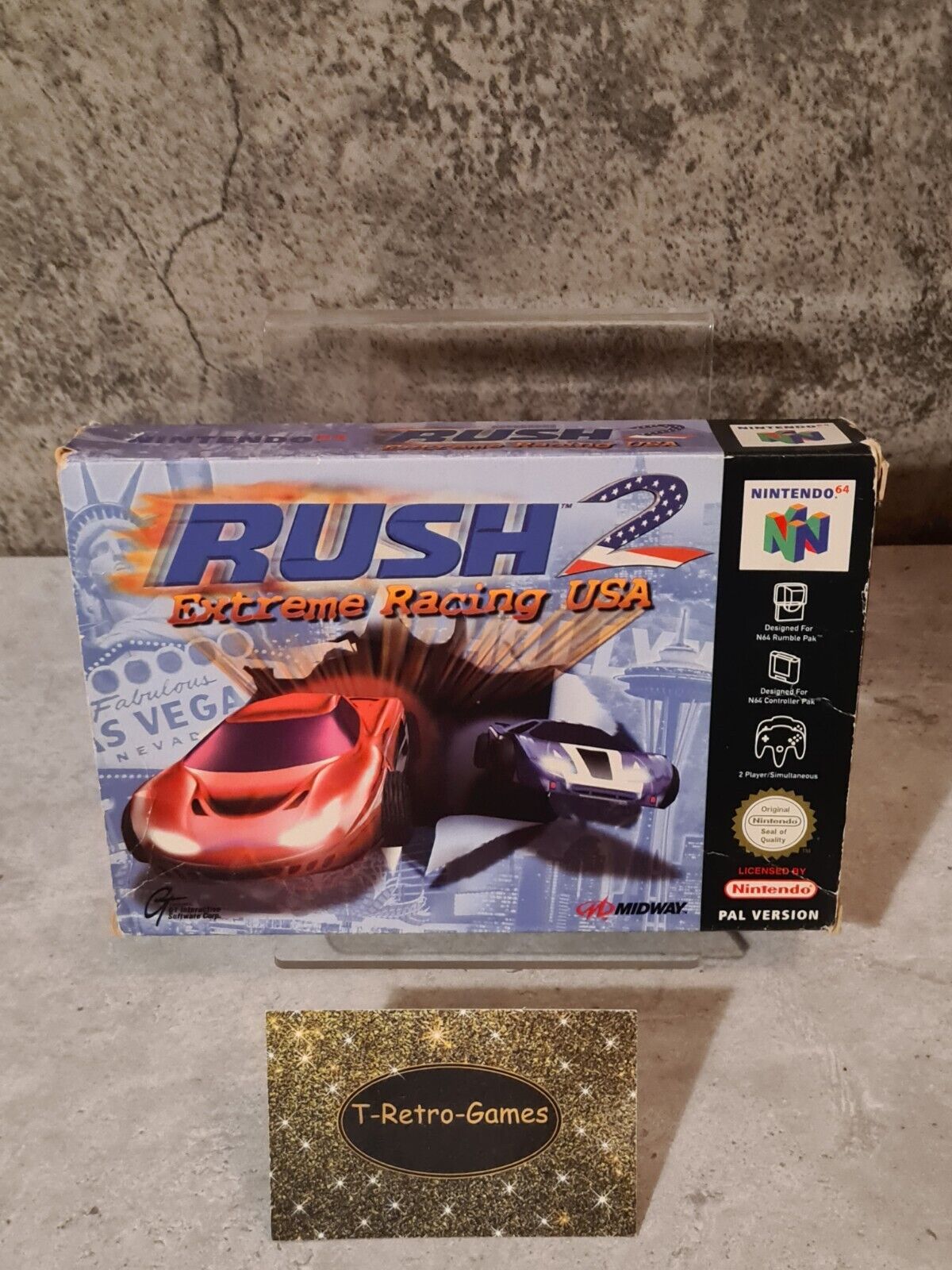 N64 Nintendo 64 Rush: 2 Extreme Racing USA mit OVP und Anleitung EUR - T-Retro-Games 